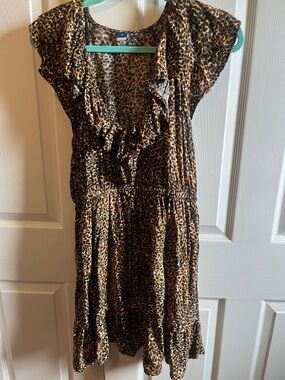 Old Navy Leopard Print Dress in Tan, Brown and Black